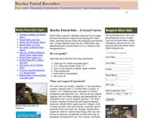 Tablet Screenshot of borderpatrolrecruiter.com